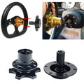 Quick Release/Snap Off Steering Wheel Boss/Hub Race/Rally/Motorsport/Track Black