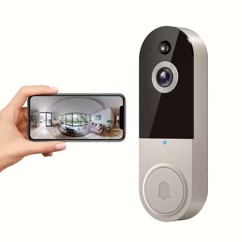 Wireless Video Doorbell Camera, AI Human Detection, Night Vision, Instant Alert,