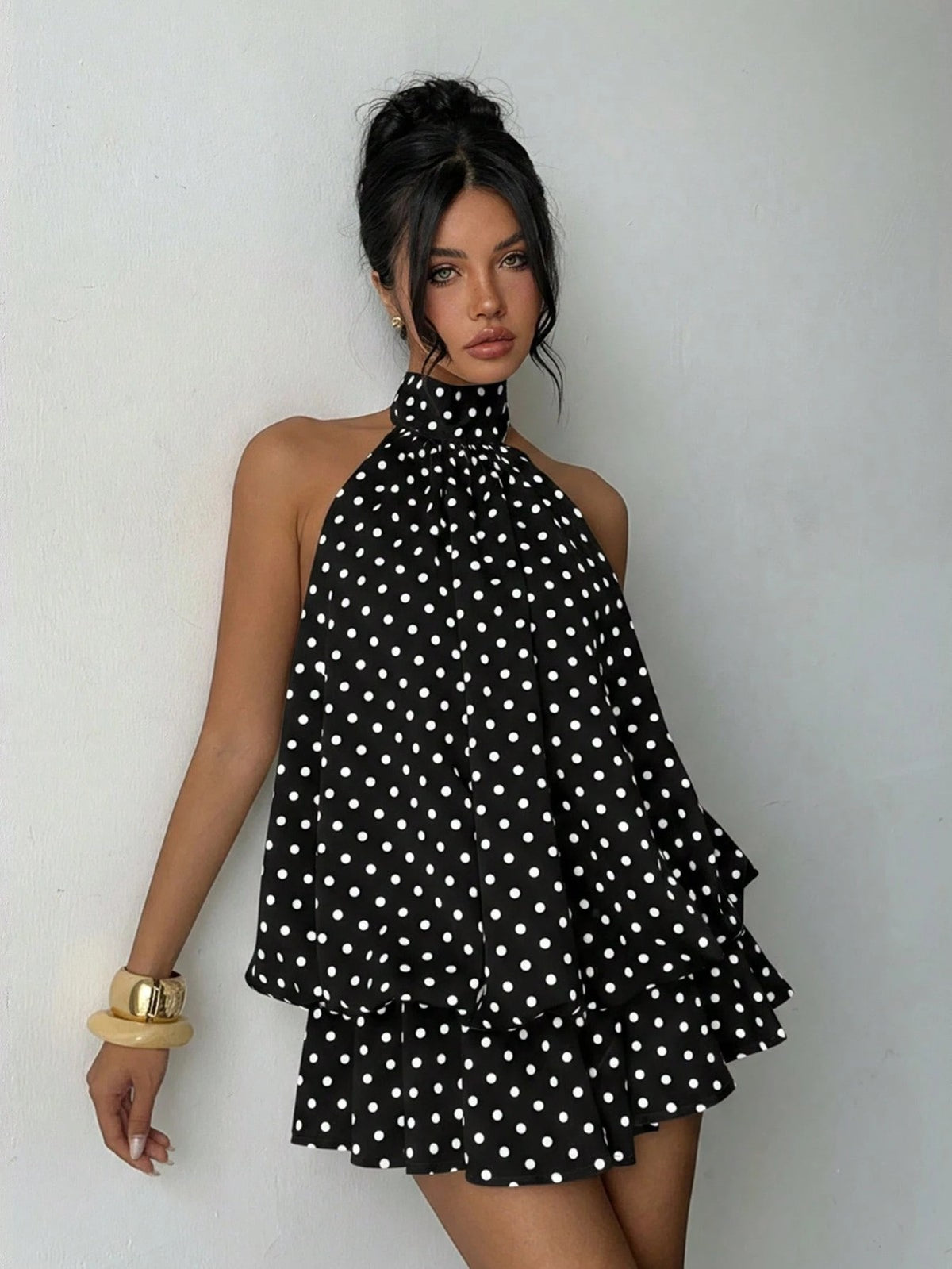 Irregular Halter-neck Spicy Girl Dress For Women