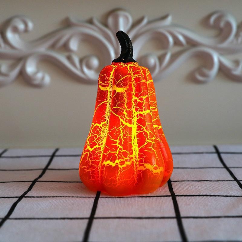 Halloween 3 x Pumpkin Light up decoration LED party prop table decor