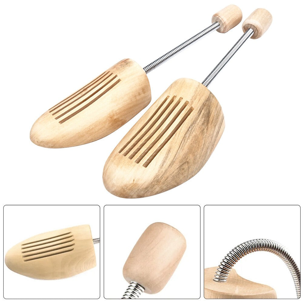 1 Pair of UK 4-13 Men Women Wooden Shoe Stretcher Trees Shoe Shaper Expander