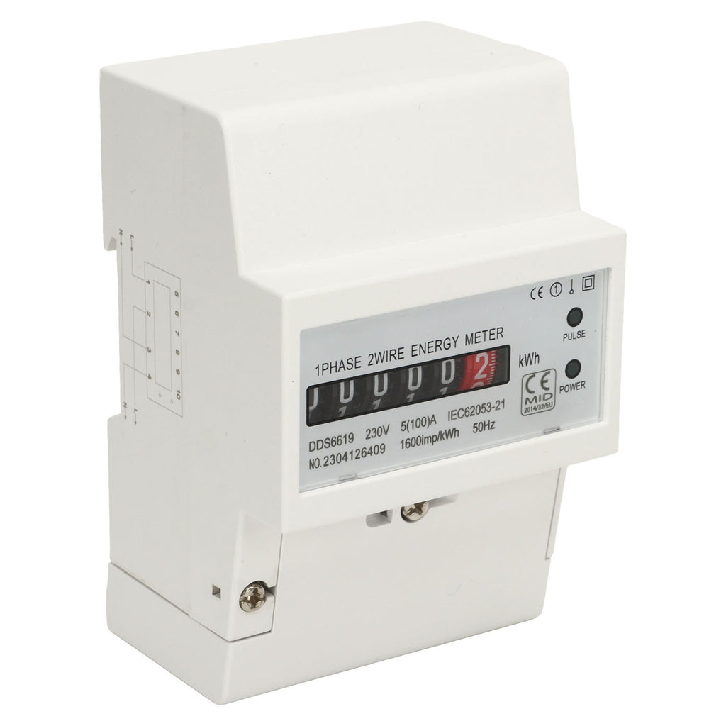 230V Grade1 Single Phase Mechanical Counter Home Electricity Energy Meter