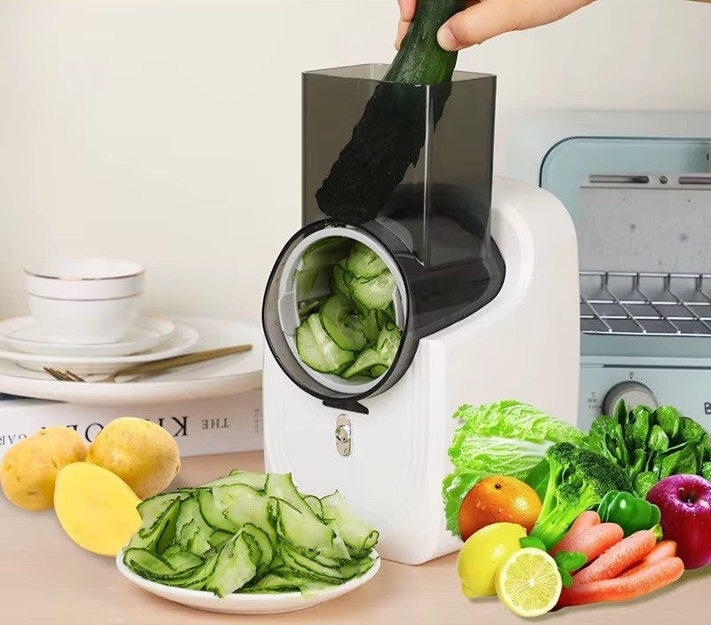 Electric Salad Slicer Fruit Cutter Vegetable Cheese Grater Tool Chopper Maker UK