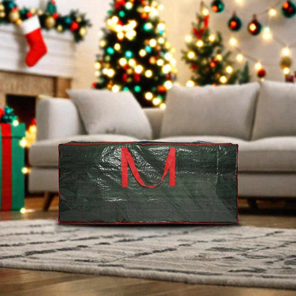 LARGE HEAVY DUTY ARTIFICIAL XMAS CHRISTMAS TREE STORAGE BAG ZIP HOME SACK HOLDER