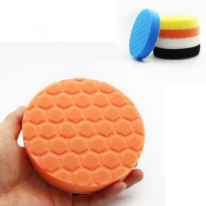 7" 180mm 5Pcs Car Polisher Pad Buffer Waxing Buffing Polishing Sponge Pads Kit
