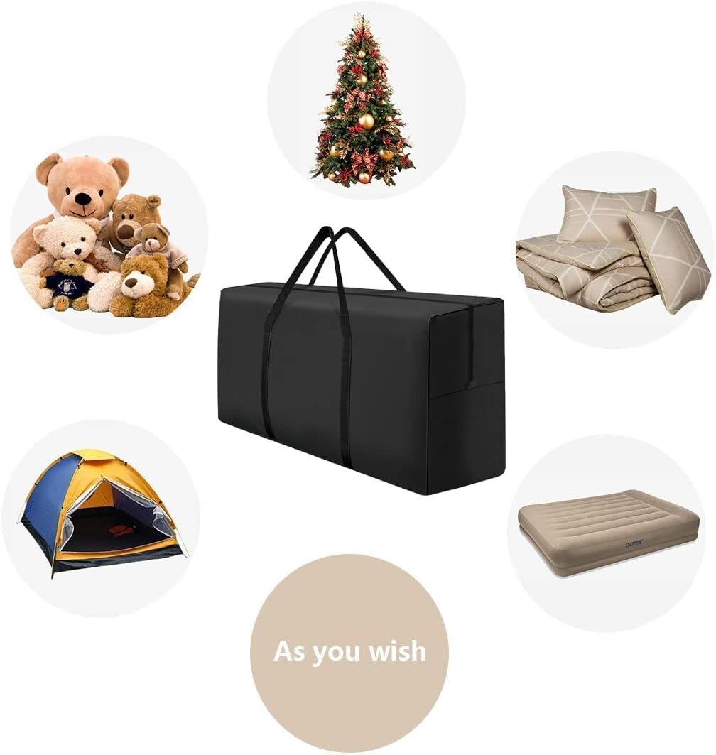 Extra Large Zipped Waterproof Garden Furniture Cushion Storage Bag Heavy Duty