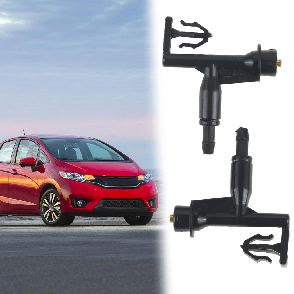 2Pcs Front Windshield Wiper Washer Jet Nozzles For Honda Fit Jazz 76810-T5A-003