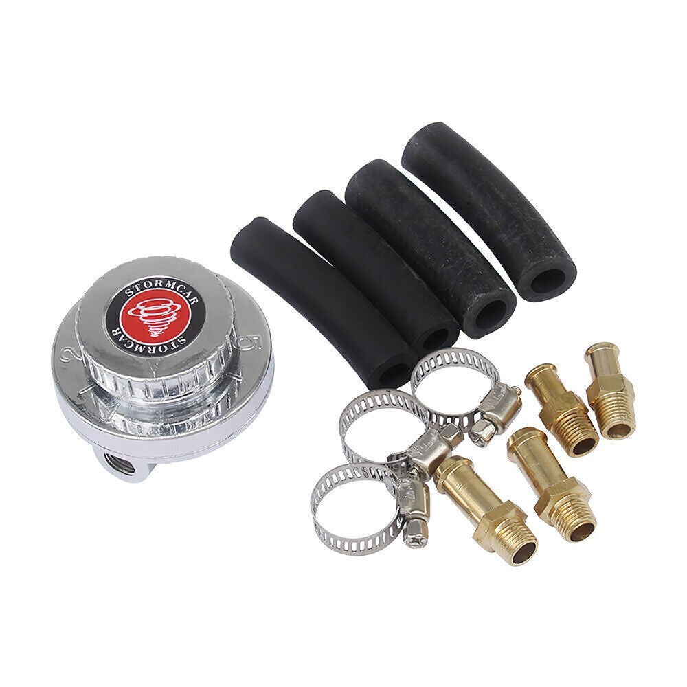 For Carburetor Engine Universal Manual Adjustable Fuel Pressure Regulator Kits