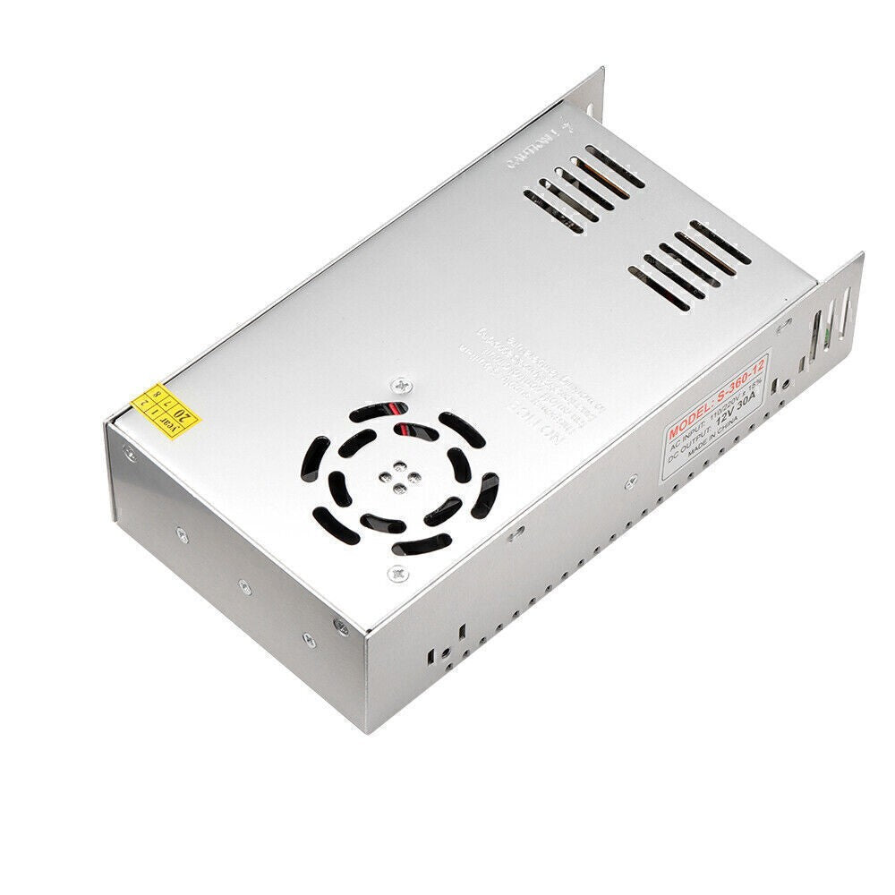 360W 30A Power Supply Transformer LED Switch Adapter - AC 110V/220V to DC 12V