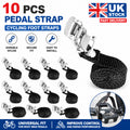 10PCS Universal Bicycle Bike Pedal Straps Cycling Foot Straps Nylon Replacement