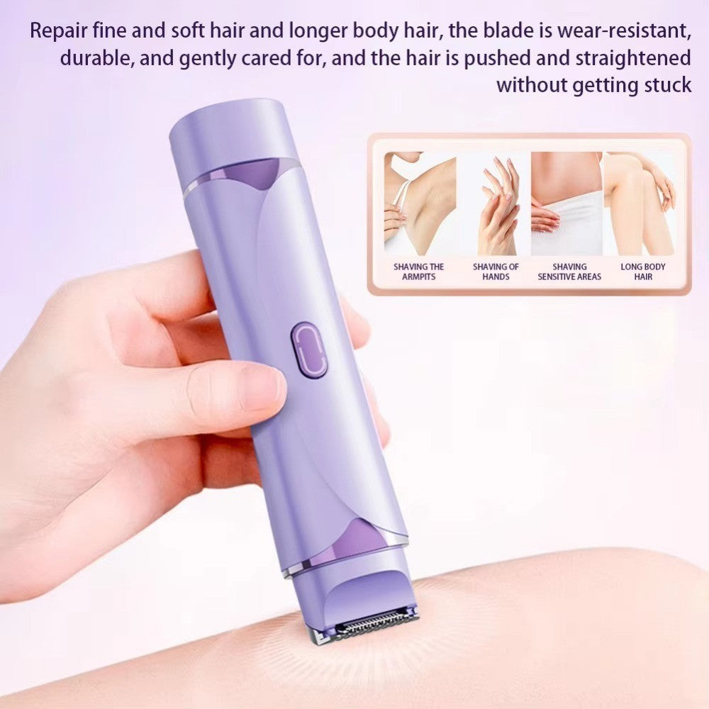 Waterproof Electric Shaver Dual Head Shaving Tool  Men Women