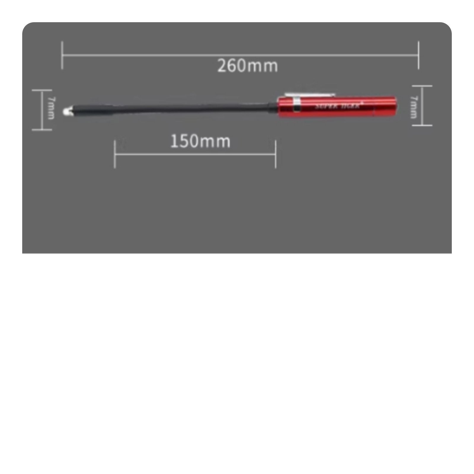 Flexible Gooseneck Flashlight High Brightness LED Inspection Light Pocket Clip