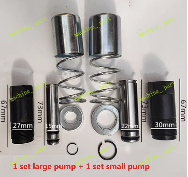 Jack Plunger Kit Horizontal Double Pump 3 T With Spring Jack Spare Parts 2 Set