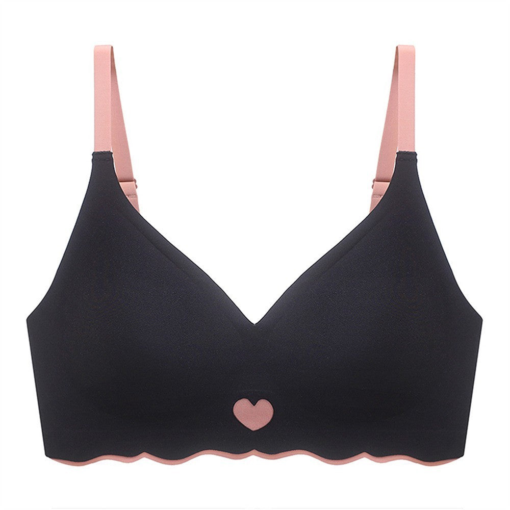 Seamless Bra Comfort Bra Medium Elasticity 3/4 Cup Solid Color Wire-free