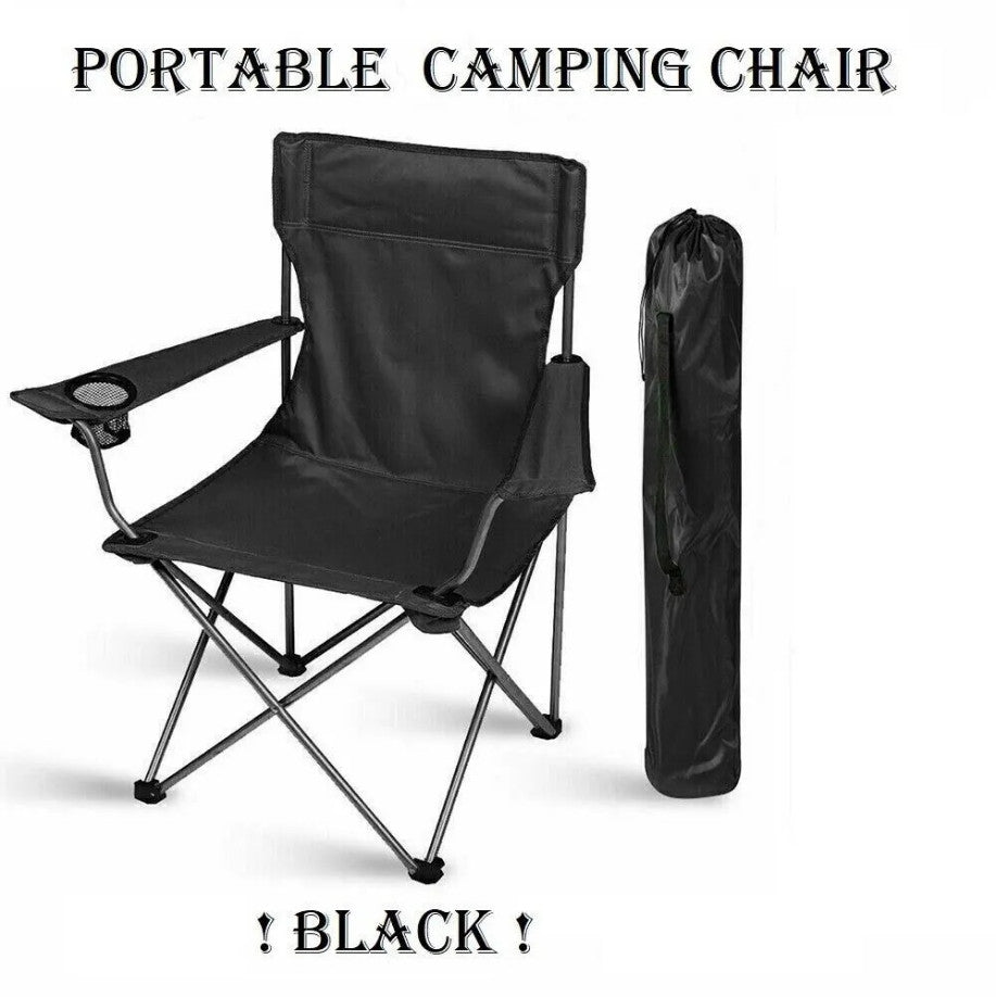Folding Camping Chairs Portable Lightweight Outdoor Garden Beach Picnic Chair UK