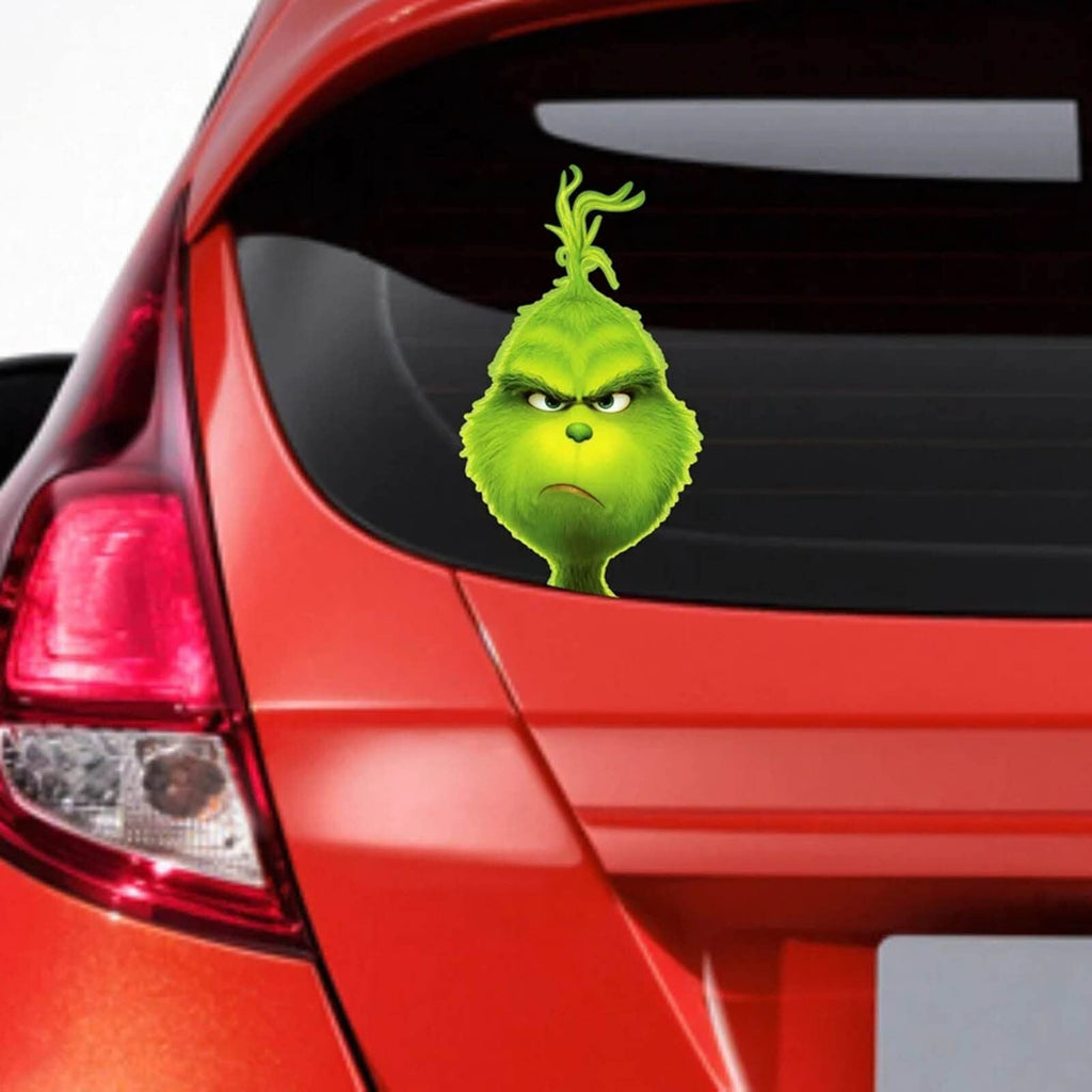 10x Christmas Grinch Sticker Decoration Christmas Car Truck Window Sticker