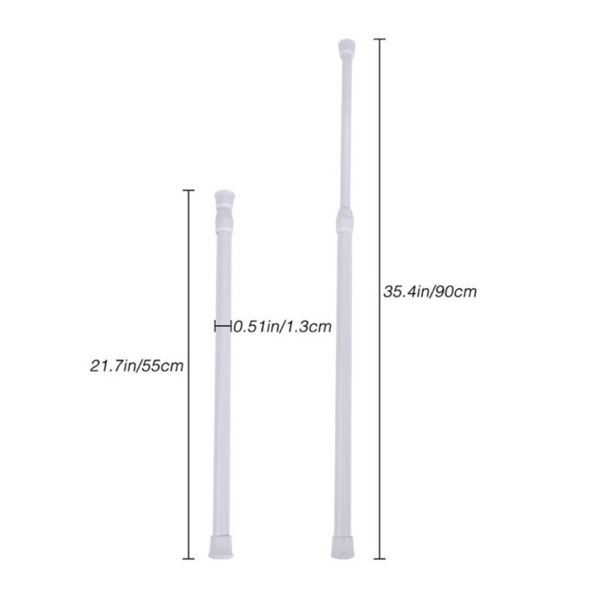 Tension Rods  Cupboard Rods Adjustable Small Spring Tension Rods Extendable