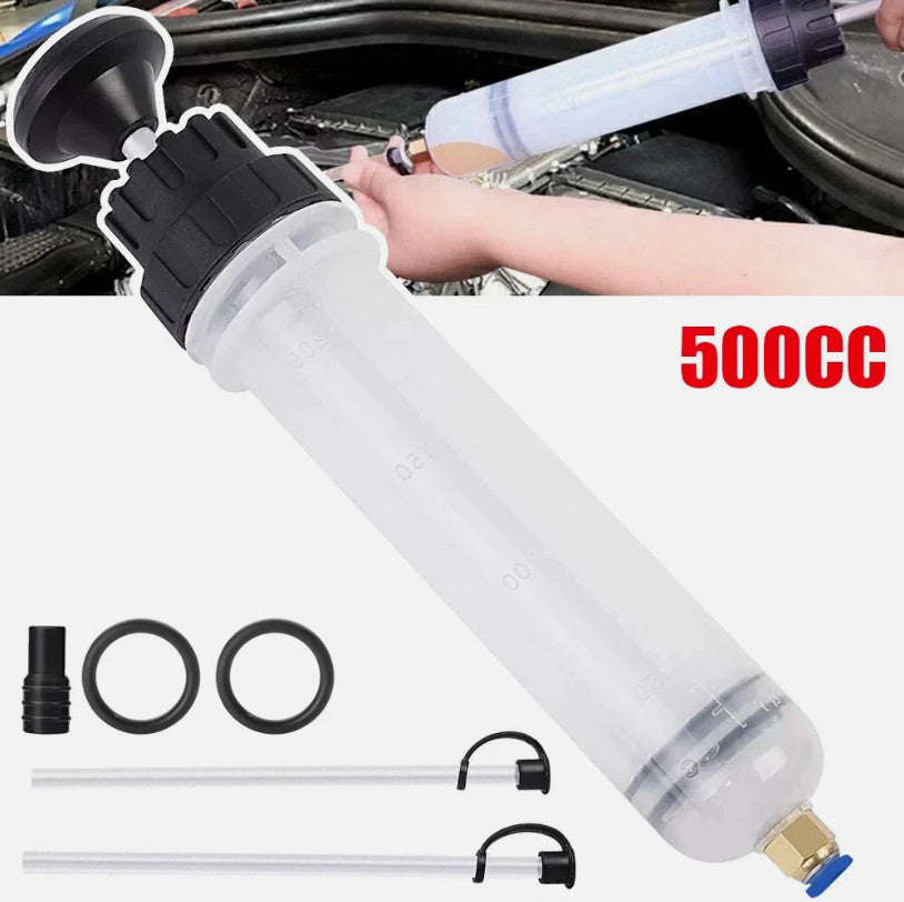 Manual Fluid Syringe Extractor 500cc Car Oil Transfer Suction Pump