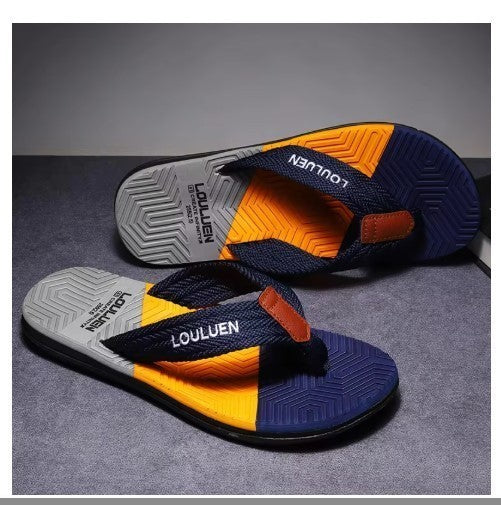 Mens Classic Flat Slip On Flip Flops Summer Beach Casual Holiday High Quality UK