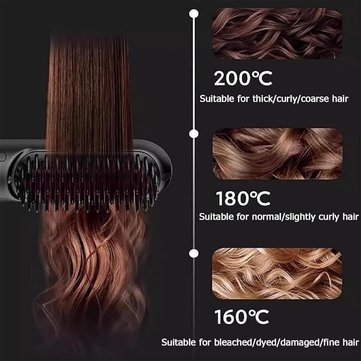 Go Brush Pro Mini Cordless Rechargeable Hair Straightener