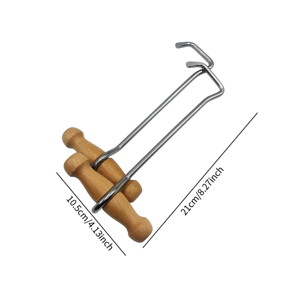 2x Horse Boot Puller Wooden Handle Boot Hooks Comfortable Gripping Equestrian