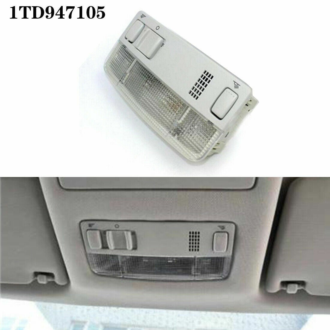Front Interior Light Fits VW Transporter T5 Caddy Passat Golf Mk4 -1TD947105 UK
