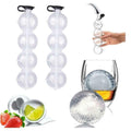 2PCS Ice Cube Bar Silicone 4 Ball Maker DIY Mold Sphere Large Tray Whiskey Mould