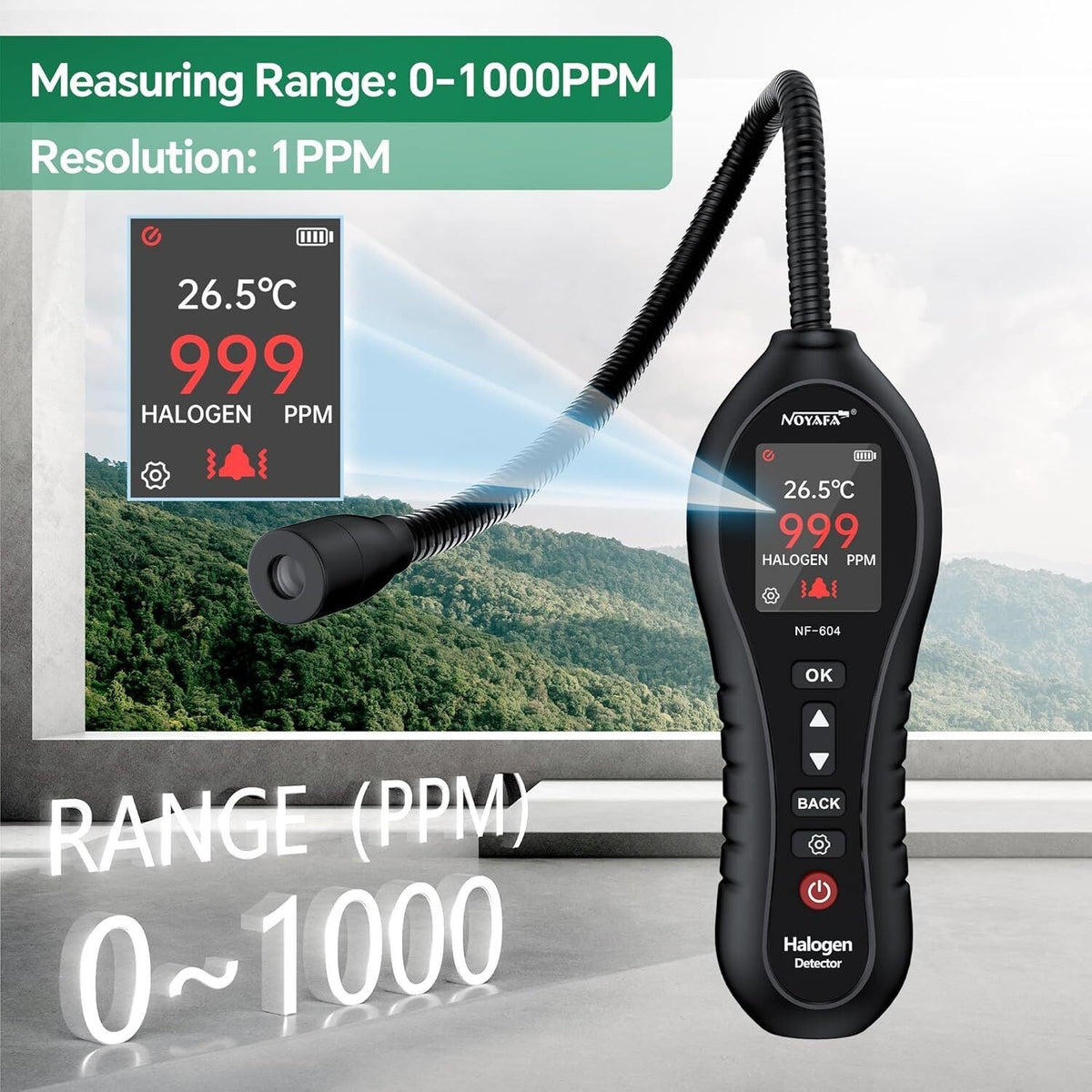 NF-604 Climate Leak Detector Refrigerant Leak Detector Air Conditioners R22 R134