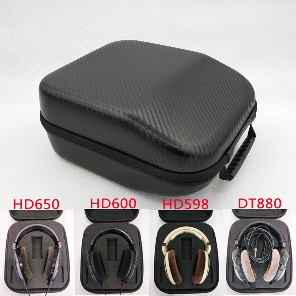 Potable Earphone Case Protective Bag For Sennheiser HD660s 650 600 599 598 CS FC