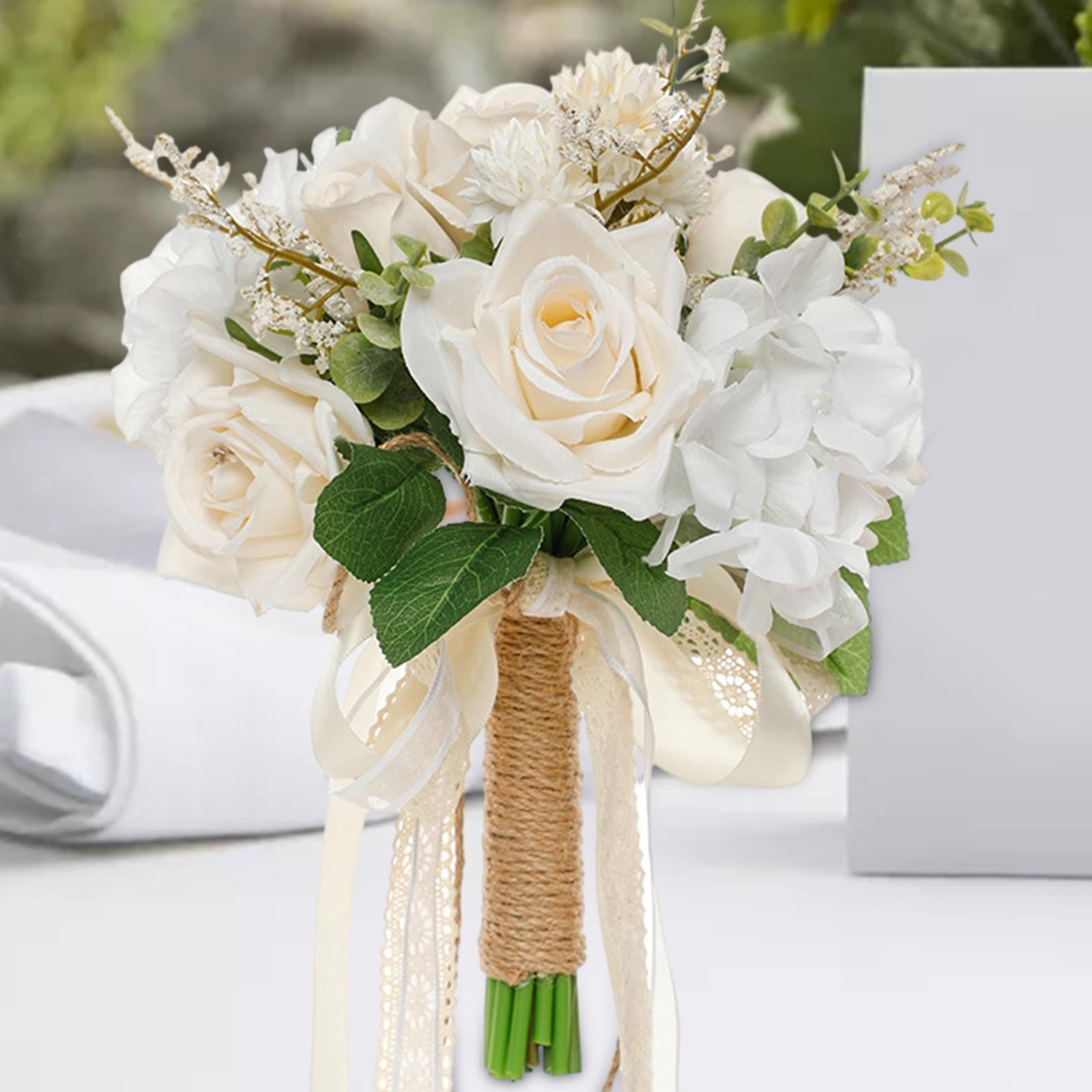 Wedding Bouquet for Bride Bride Holding Bouquet Romantic with Ribbons Bridal