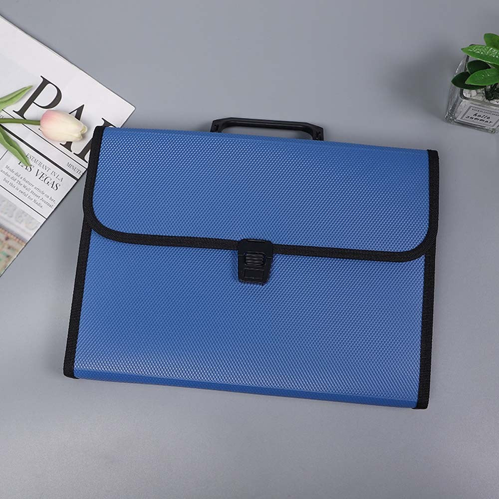 A4 13 Layer Large Capacity Expanding File Folder Document Storage Briefcase