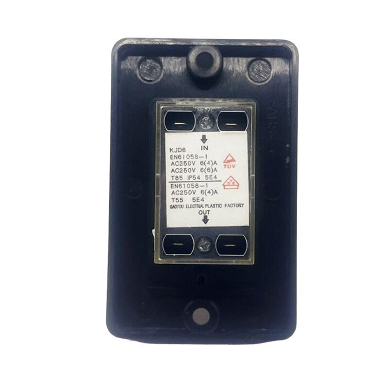 KJD6 Electromagnetic Switch AC 250V 6A Waterproof Push Button Switch for Machine