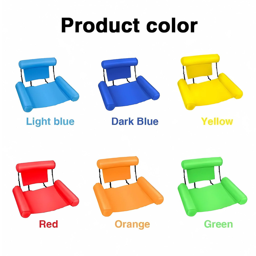 Inflatable Floating Hammock Float Chair Swimming Pool Water Mat Bed Hot Tub