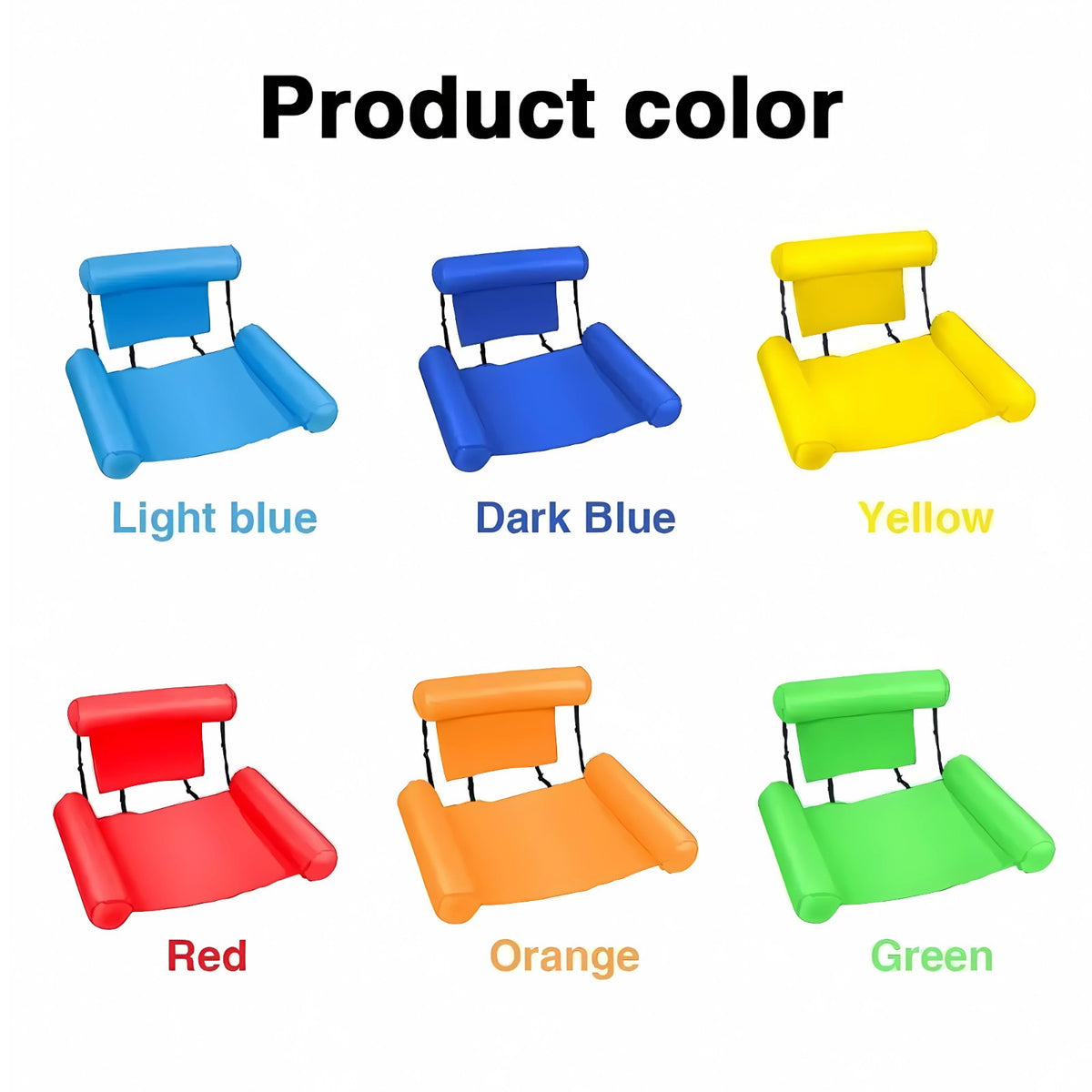 Inflatable Floating Hammock Float Chair Swimming Pool Water Mat Bed Hot Tub