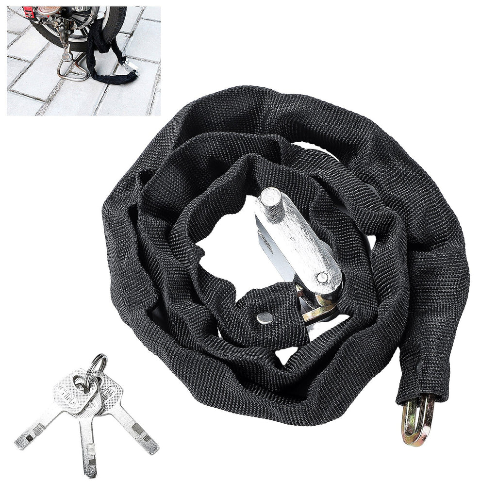 Bike Lock Chain Lock Heavy Duty 1.2m Bike Bicycle Security Padlock Motorcycle UK