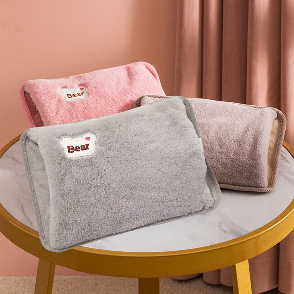 Rechargeable Electric Hot Water Bottle Bed Hand Warmer Massaging Heat Cozy Pad