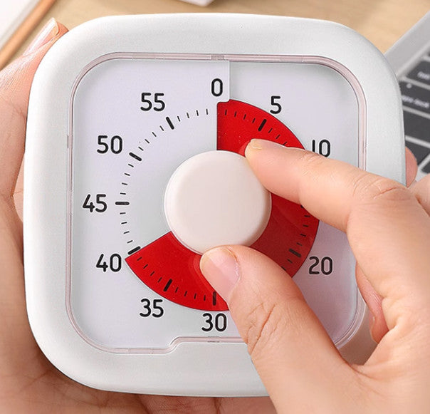 60 Minutes Visual Analog Timer Countdown Clock Time Management Adults Kids Tool