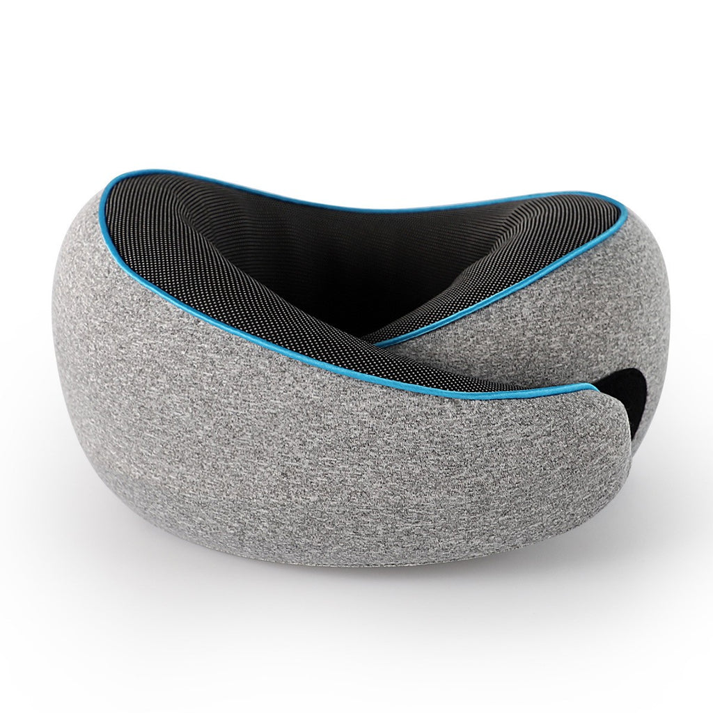 U Shaped Travel Pillow Memory Foam Magnetic Therapy Fabric Neck Support