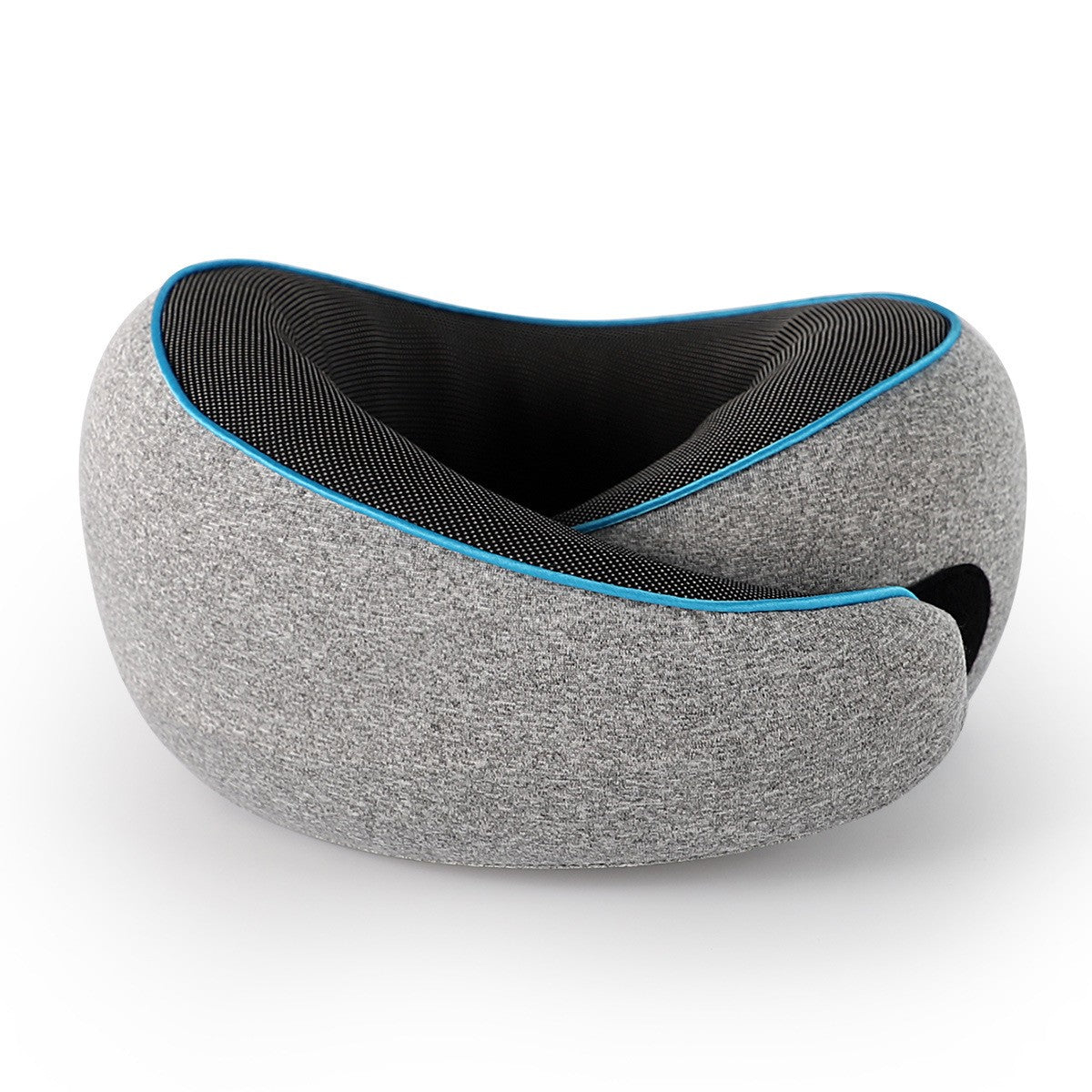U Shaped Travel Pillow Memory Foam Magnetic Therapy Fabric Neck Support