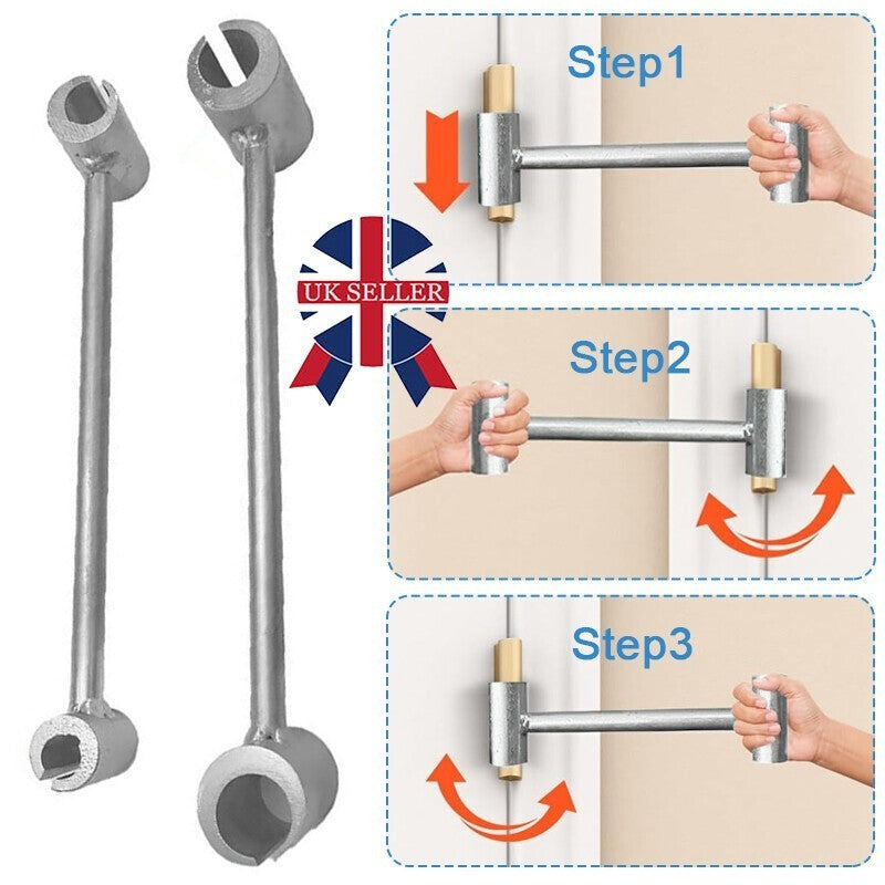 2x Heavy Duty Door Hinge Adjustment Tool Double-sided Wrench Repair Spanner UK
