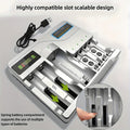 For 3A Rechargeable Batteries Universal Multi Solt USB Plug Fast Battery Charger