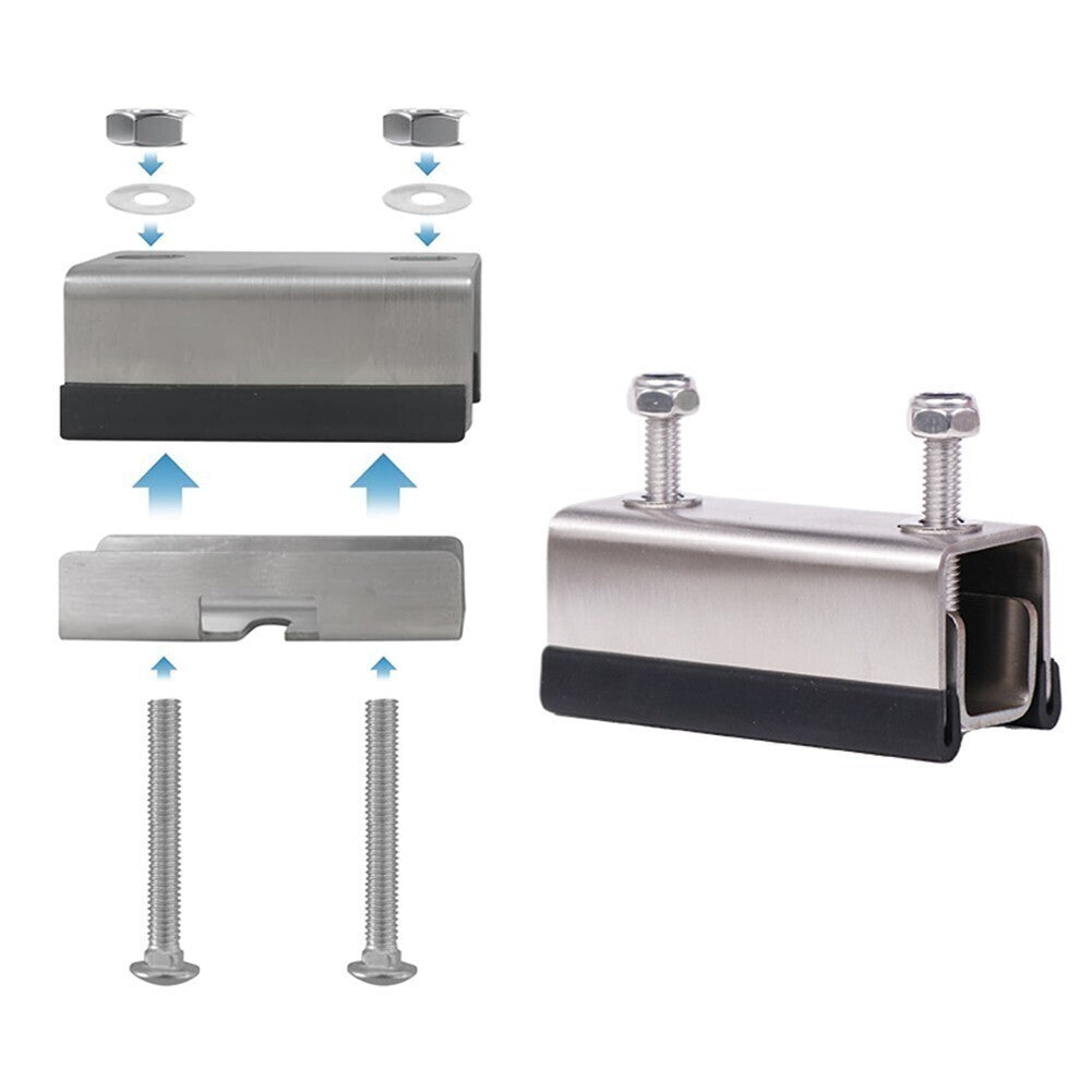 Stainless Steel Van Roof Rack Mount Brackets 4 Pack Easy Installation Kit