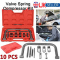 10pcs Valve Spring Compressor Kit Remove & Compress Tool For Cars Van Motorbikes