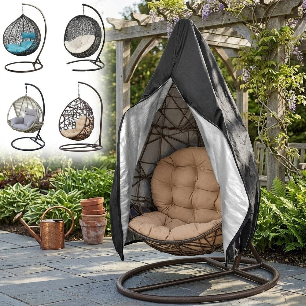Double Egg Chair Cover 230 x 200 cm 210D Oxford with Zipper and Storage Bag.*