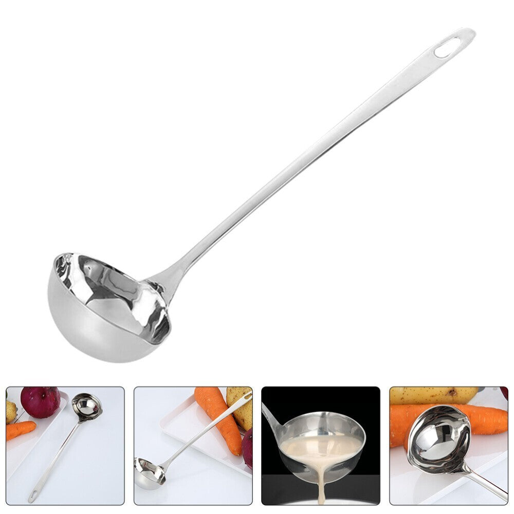 Deep Soup Ladle Convenient Large Stainless Steel Multipurpose