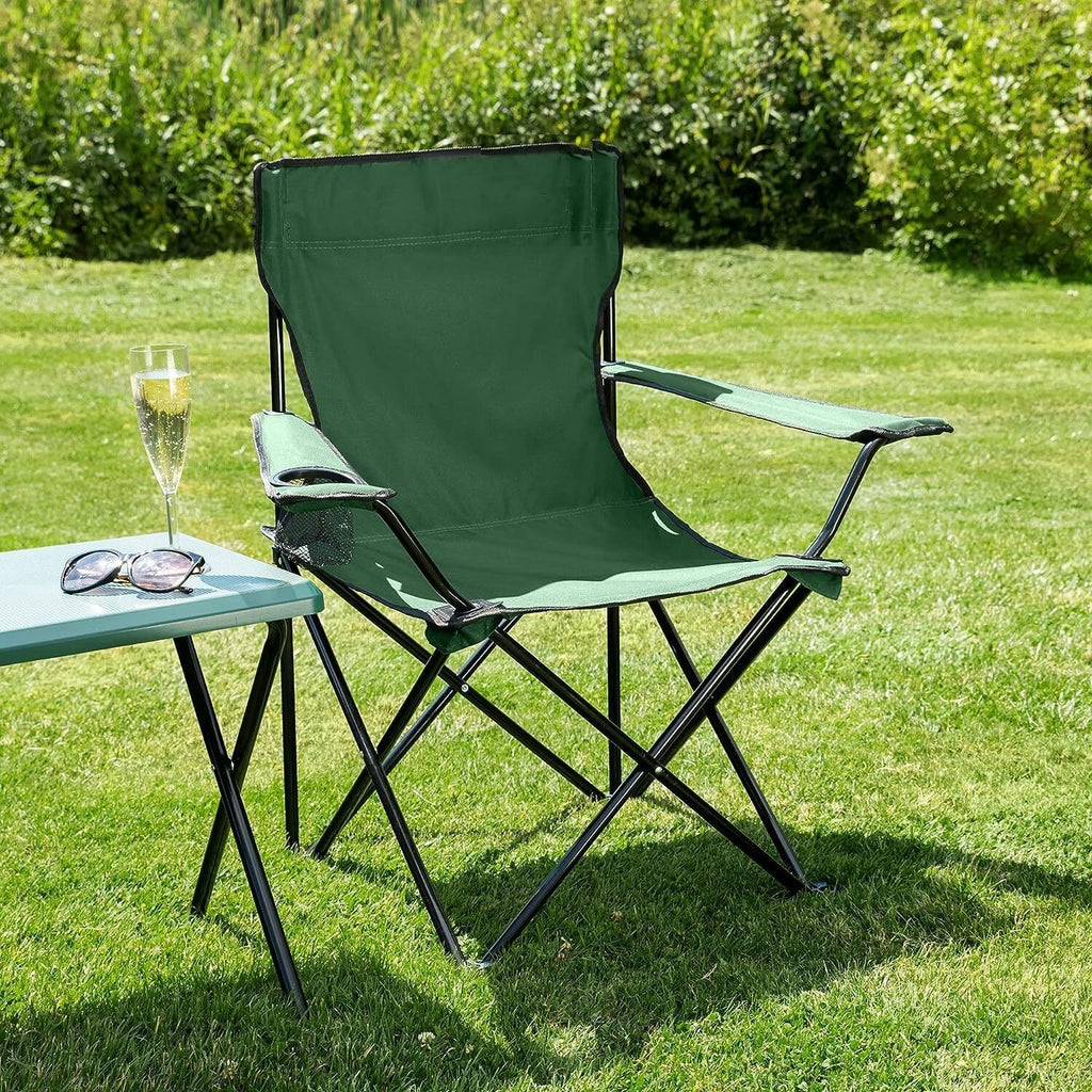 2*Camping Chairs Portable Folding Lightweight Outdoor Garden Beach Picnic Chair
