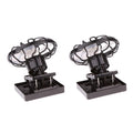 2Pcs Mini Solar Sun Power Panel Fan Outdoor Hat Clip-on Cooler Outdoor Camping