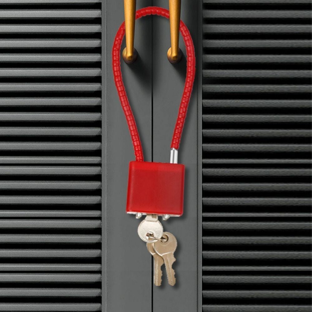 Anti-theft Steel Wire Padlock with Keys Helmet Lock Portable Safely Lock
