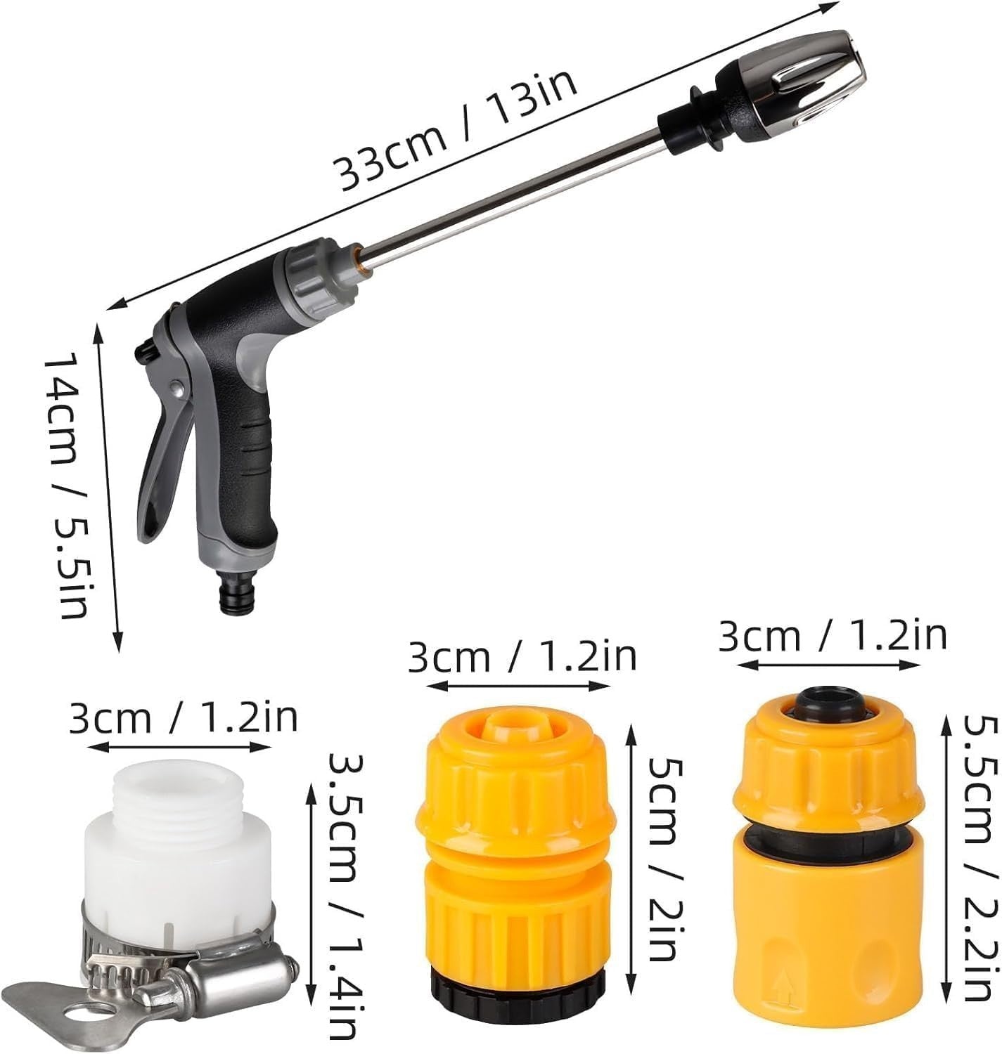 NEW Car Garden High Pressure Washer Jet Water Wash Cleaner Gun UK