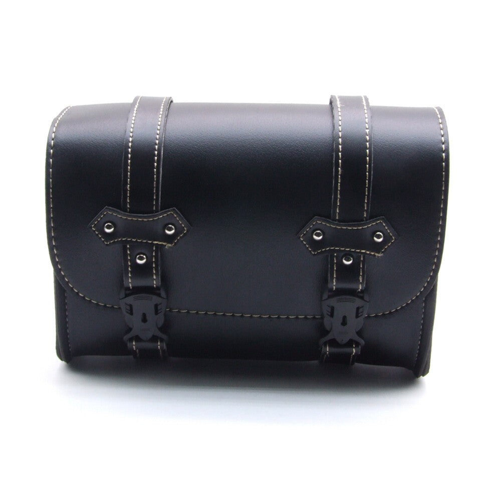 Motorcycle Saddle Bag Tool Bag Motorbike Tool Roll Pannier Sissy Bar PU Leather